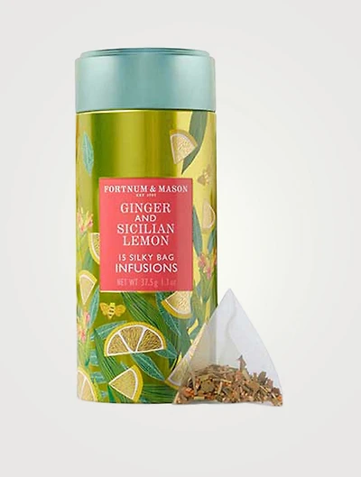 Ginger & Sicilian Lemon Infusion Tin 15 Silky Bags