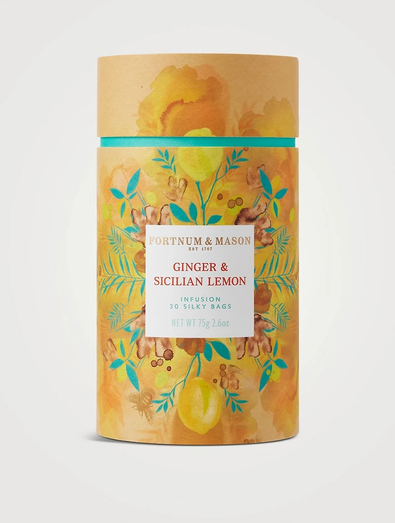 Ginger & Sicilian Lemon Infusion Tin 30 Silky Bags