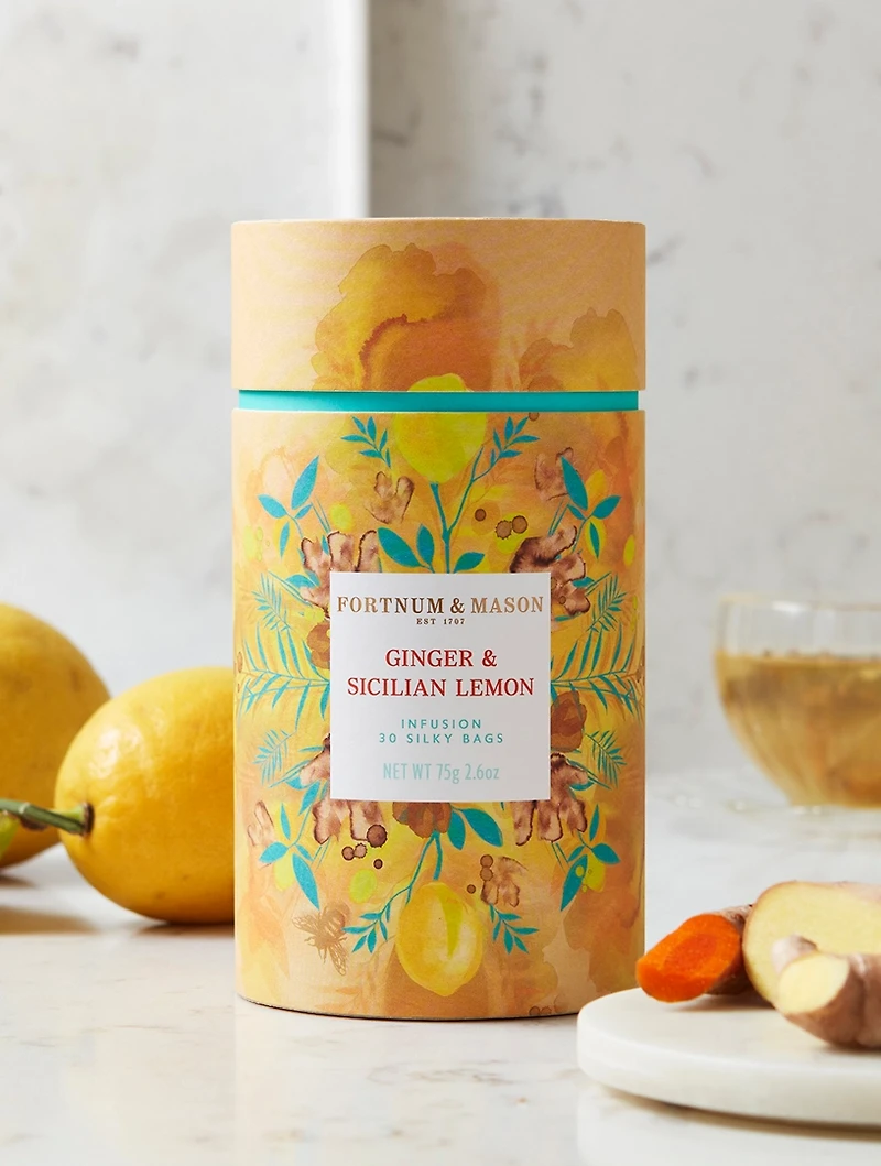 Ginger & Sicilian Lemon Infusion Tin 30 Silky Bags