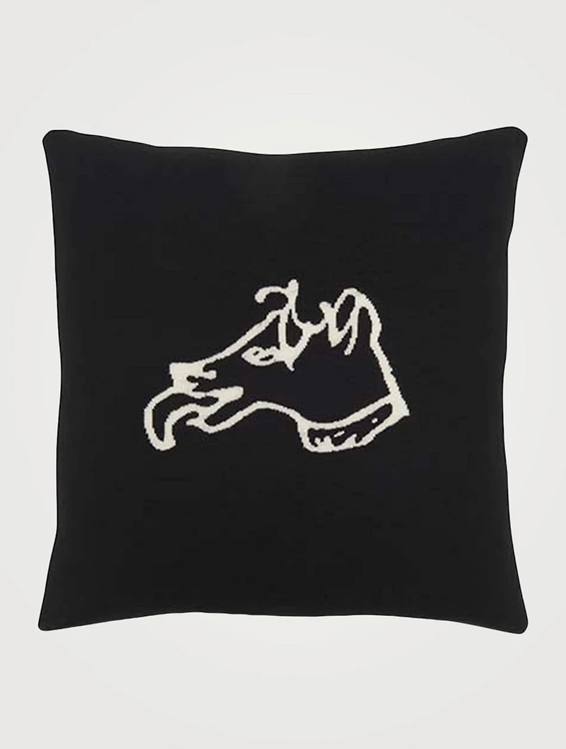 Dog Cashmere Wool Cushion