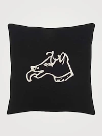 Dog Cashmere Wool Cushion