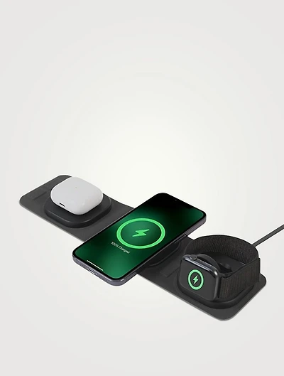 Three-In-One Travel Charging Pad