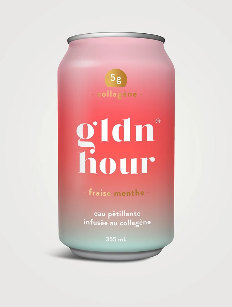 Strawberry Mint Collagen-Infused Sparkling Water