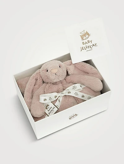 Bashful Luxe Bunny Rosa Blankie