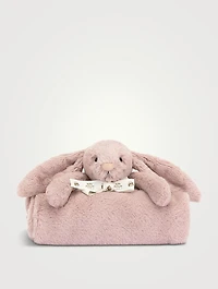 Bashful Luxe Bunny Rosa Blankie