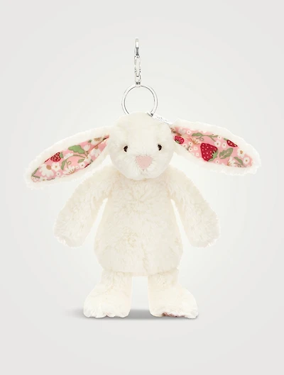 Blossom Cream Bunny Berry Bag Charm