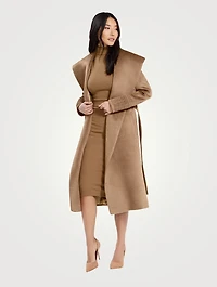 Belted Suri Alpaca Wool Wrap Coat