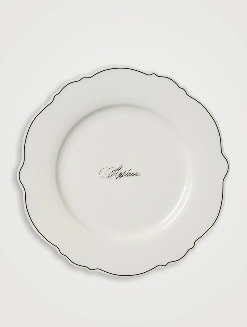 Set Of Four Applause Wave Dinner Plates