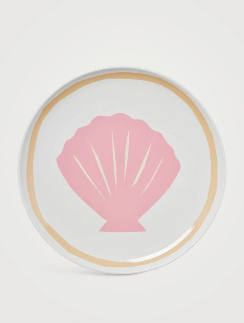Large Pink Shell Plate