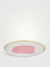 Large Pink Shell Plate