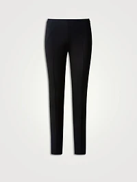 Melissa Silk Crêpe Slim Trousers