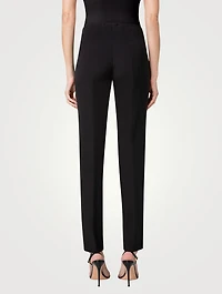 Melissa Silk Crêpe Slim Trousers