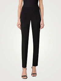 Melissa Silk Crêpe Slim Trousers