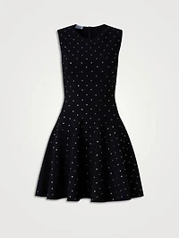Studded Fit-And-Flare Dress
