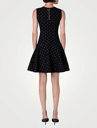 Studded Fit-And-Flare Dress