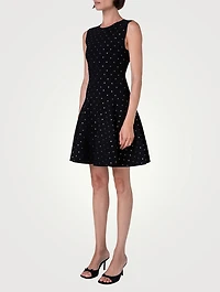 Studded Fit-And-Flare Dress