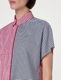 Poplin Shirt Stripe Print
