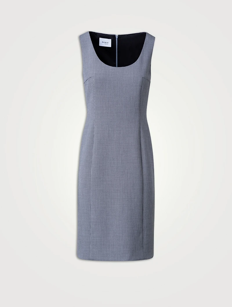 Sheath Dress Houndstooth Print