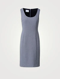 Sheath Dress Houndstooth Print