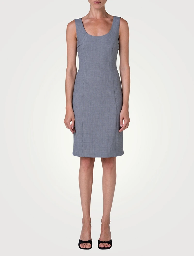 Sheath Dress Houndstooth Print