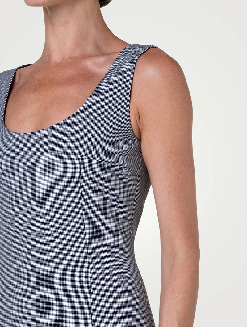 Sheath Dress Houndstooth Print