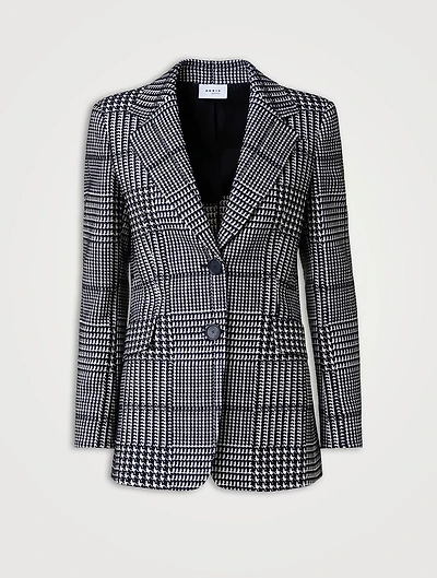 Glen Check Plaid Blazer