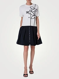 Short-Sleeve Wool And Cashmere Sweater