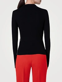 Merino Wool Polo Sweater