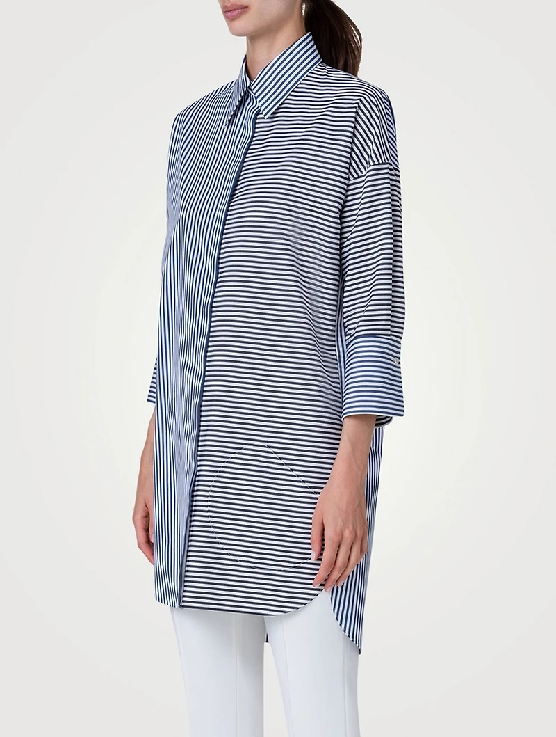 Poplin Shirt Stripe Print