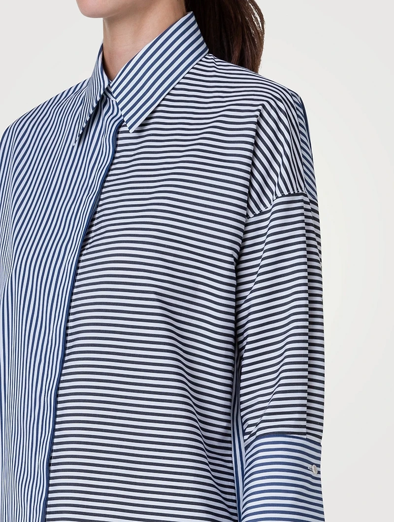 Poplin Shirt Stripe Print