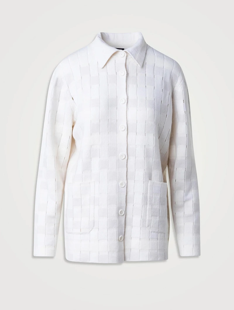 Basket-Weave Cardigan