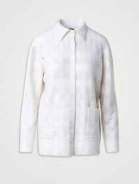 Basket-Weave Cardigan