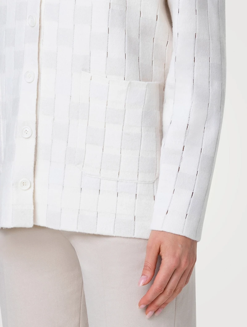 Basket-Weave Cardigan