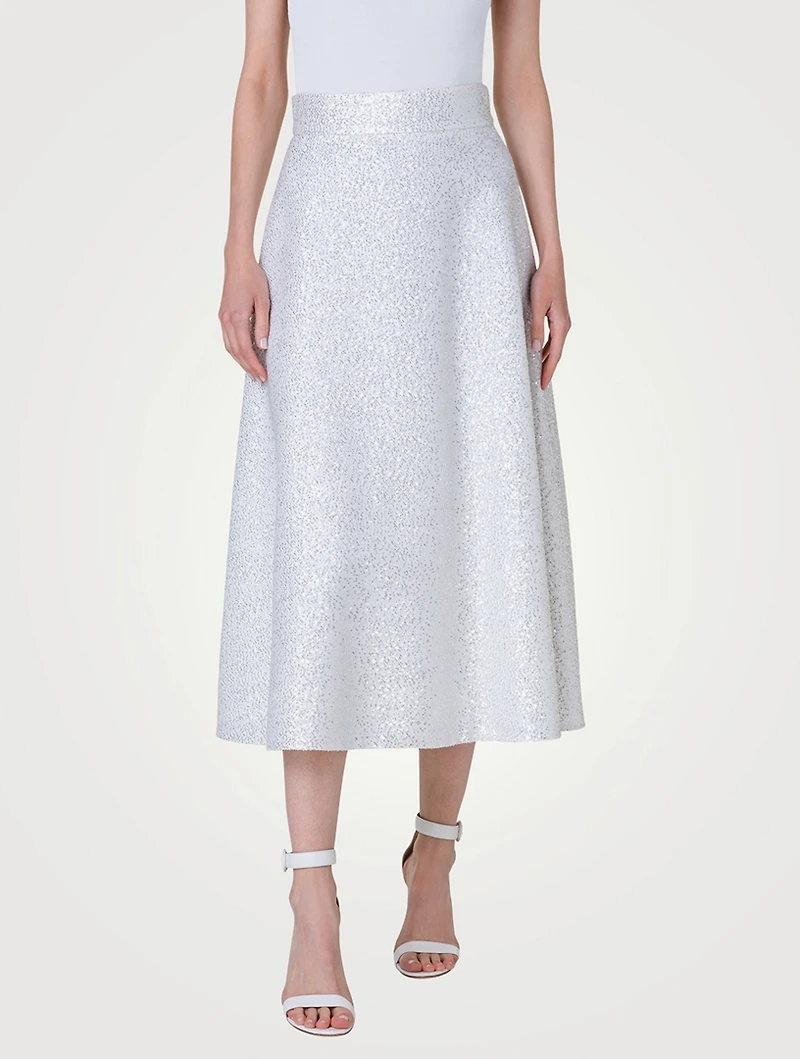 Sequin Midi Skirt