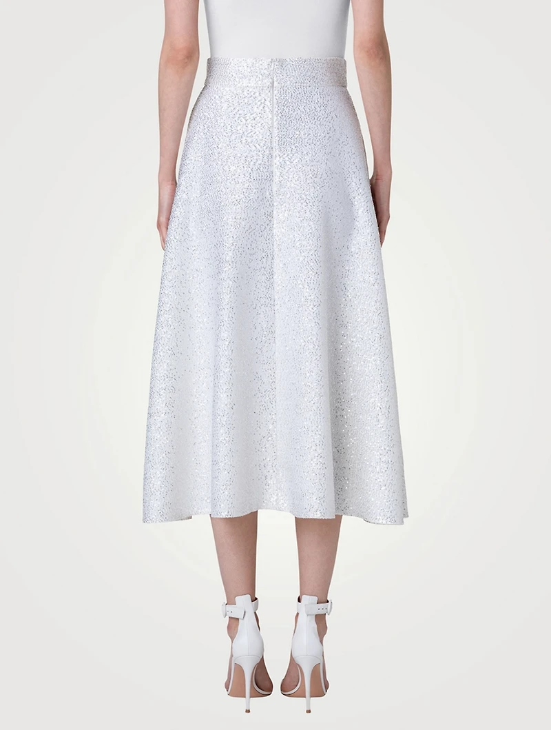 Sequin Midi Skirt
