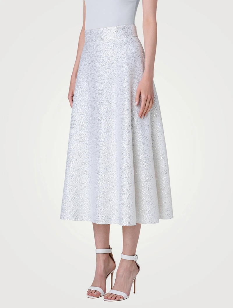 Sequin Midi Skirt
