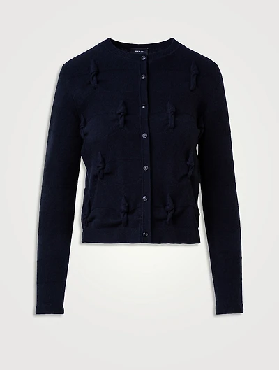 Knotted Cable Cashmere Cardigan