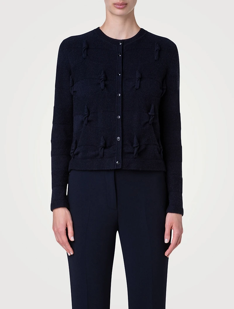 Knotted Cable Cashmere Cardigan