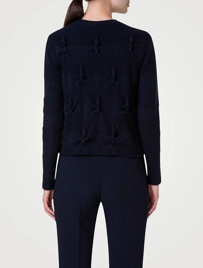 Knotted Cable Cashmere Cardigan