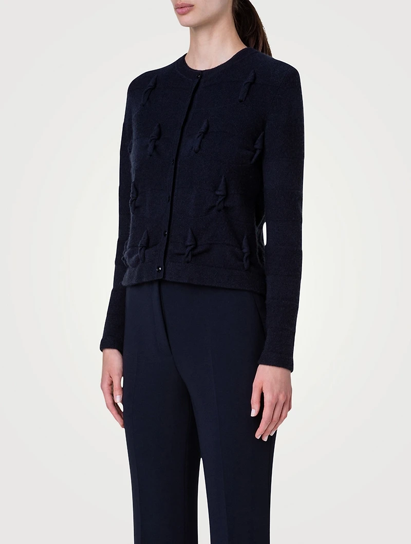 Knotted Cable Cashmere Cardigan