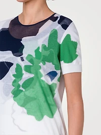 Sketched Abraham Floral Jacquard Sweater