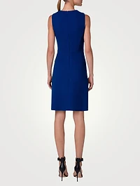 Wool Crêpe Double-Face Sheath Dress