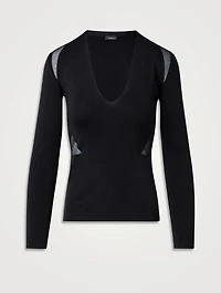 Stretch-Silk Sweater