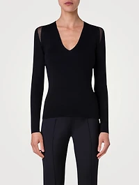 Stretch-Silk Sweater