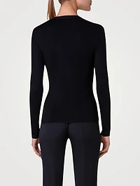 Stretch-Silk Sweater