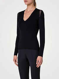 Stretch-Silk Sweater