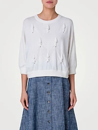 Knotted Cable Cashmere Sweater