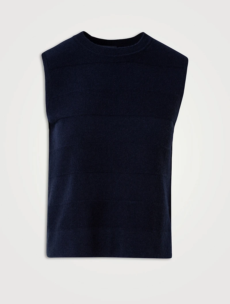 Sleeveless Cashmere Sweater