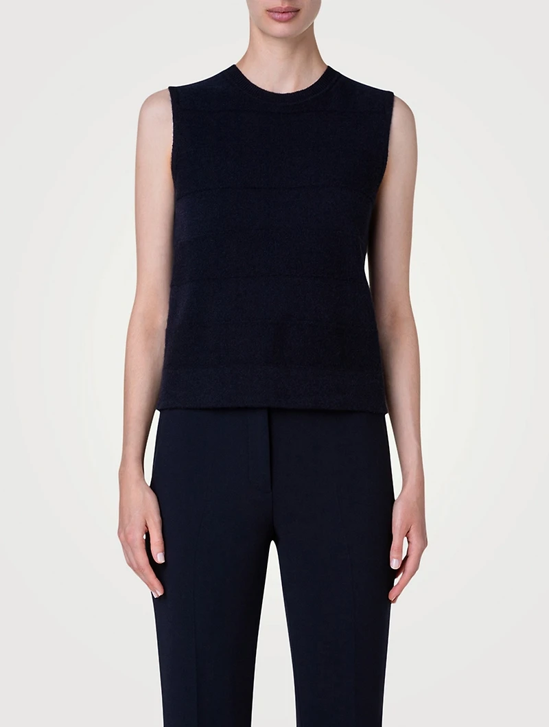 Sleeveless Cashmere Sweater