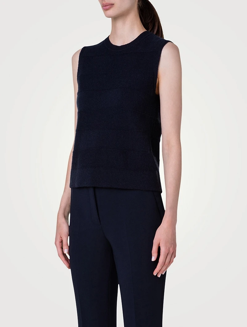 Sleeveless Cashmere Sweater